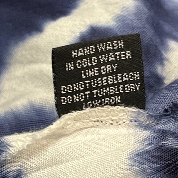 Raviya Cover Up Womens L Blue‎ Tie Dye Tank Maxi Dress Beachy Boho Hippie - Picture 9 of 9